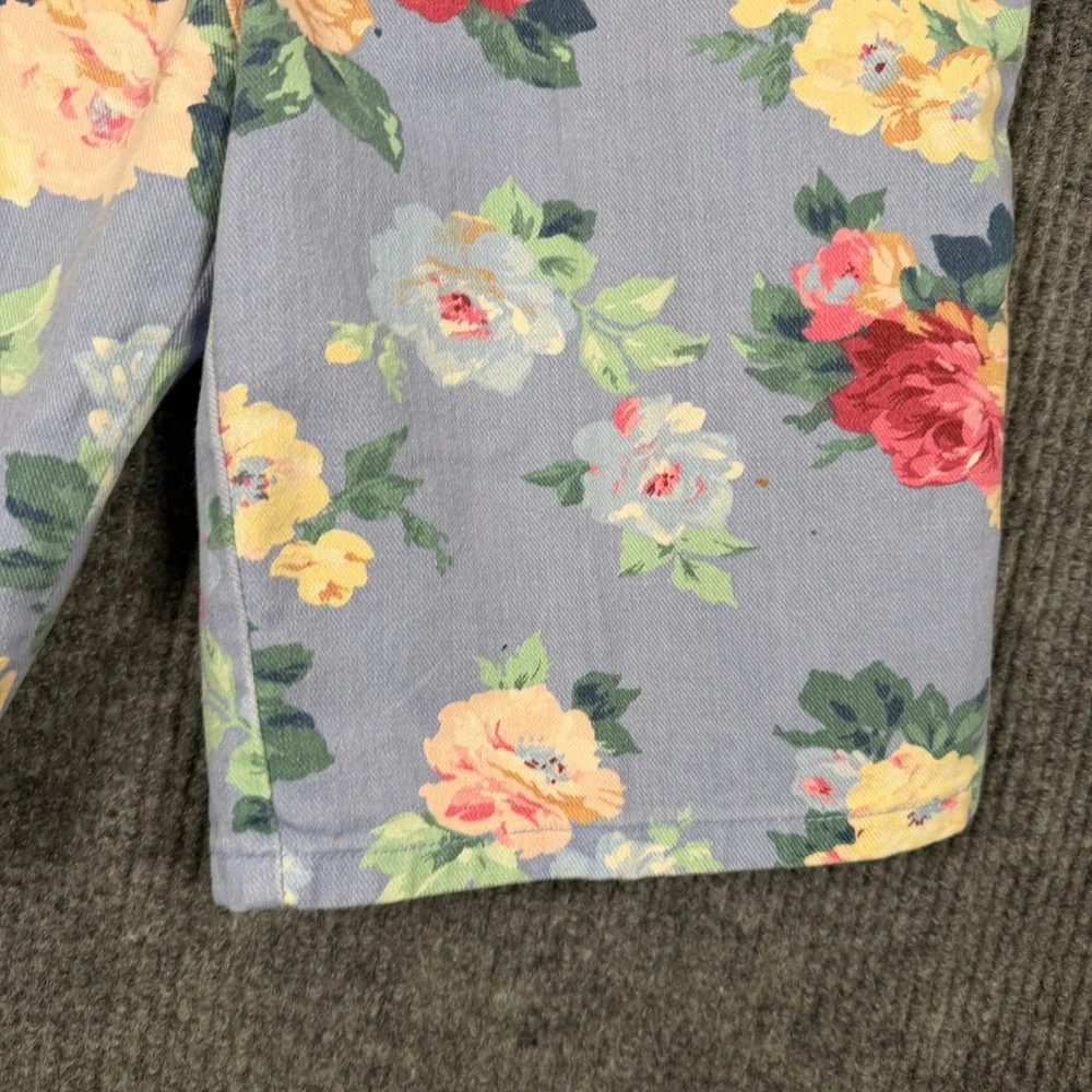 Vintage 90s Floral Mom Shorts 8 High Rise Cottagecore Jorts Pastel Grunge USA